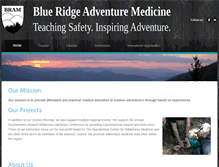 Tablet Screenshot of blueridgeadventuremed.com